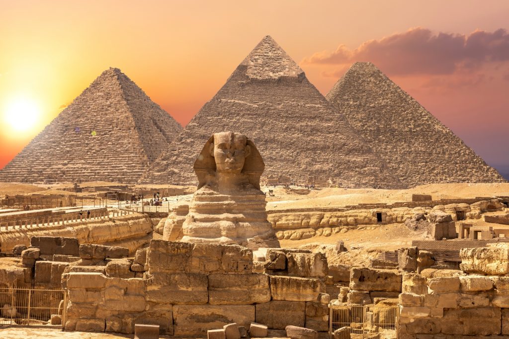 Sphinx und die Pyramiden