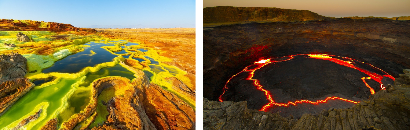 Dallol und Erta Ale