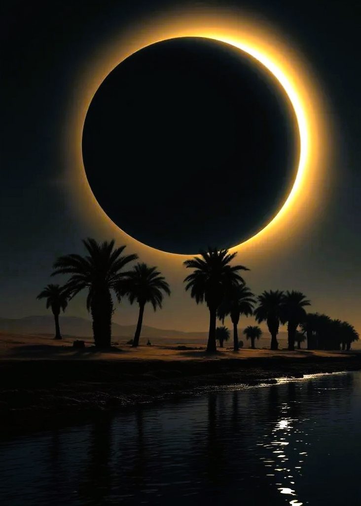 Sonnenfinsternis am Nil